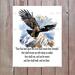 Isaiah 40:31 Wait Upon The Lord Bible Verse On Watercolor Of A Flying Eagle Vintage Verses 8x10 Wall Art Printable Digital Download DIY